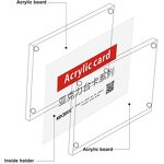 Magnetic Desk Display Stand - Low Price Acrylic Block Custom Magnetic Sign Holder