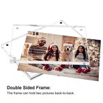 Photo Card Frame - Custom Sized Double-Sided Clear Acrylic Magnetic Desktop with Angel Theme