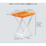 Side Table - Acrylic Bedside Stand Breakfast Coffee Stool Storage Shelves Home Decor