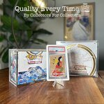 Booster Box Acrylic Case - Factory Sliding Magnetic Lid Clear for Pokemon Card Display