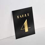Acrylic Sign - 20 Pack Black Wedding Table Numbers 5 X 7 Inch DIY Sheet Holder