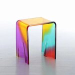 Acrylic Stool - New Hot Sale Rainbow Clear Colorful Living Room Changing Shoe Stool