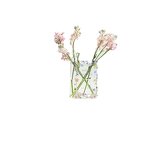 Vase - Modern Floral Book-Shaped Acrylic Crystal Material for Home Tabletop Decoration