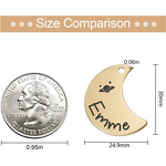 Dog Tag - Customizable Stainless Steel Anti-Loss Blank ID Card DIY Lettering Metal