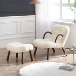 Leather Recliner Sofa - Dark Color Luxury French Living Room Swivel Chair Modern