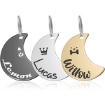 Dog Tag - Customizable Stainless Steel Anti-Loss Blank ID Card DIY Lettering Metal