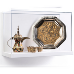 Wall Mounted Display Case - Custom Acrylic with Lift-Off Top for Shoes Display Rack