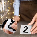 Table Numbers - 100 Pcs Acrylic 1-100 Double Side Tents for Restaurant Wedding Party