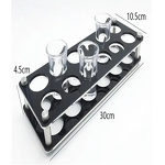 Wine Cup Holder - Transparent Clear Acrylic Heavy Base Lucite Shot Glass Rack