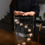 Glass Candlestick - European Extra Large for Weddings Candlelight Dinners Home Ornament