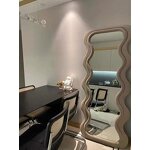 Full Length Mirror - Hot Sale Ins Wave Shape Plastic Frame for Bedroom Living Room