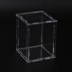 Display Case - Clear Acrylic Assemble Countertop Box Dustproof for Action Figures Toys