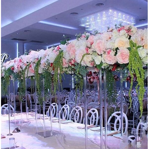 Flower Stand - Crystal Chandelier Elegant Table Centerpiece for Wedding Arch