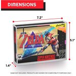 Acrylic Display Case - Compatible with Nintendo SNES N64 Game Box Clear Protective