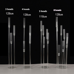 Candle Holder - Transparent Multi-Head Acrylic for Wedding Hotel Stage Lighting