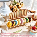 Cake Stand - Customizable Simple Acrylic 6 PCS Pop Riser Display Trays for Store Wedding