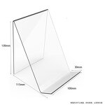Display Stand - Transparent Acrylic Plastic Crafts for Bookstore Book Product Placement