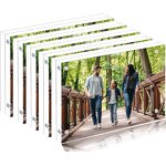 Picture Frames - Acrylic 4x6 Bulk Clear Magnetic with Gift Box Package 5PACK