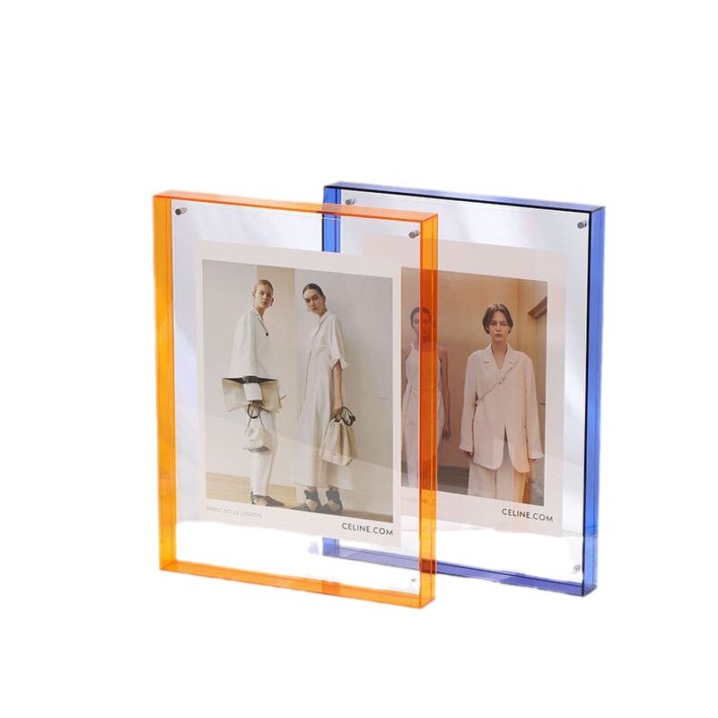 Picture Frame - Wall Mounted Clear Acrylic Creative Desktop Set for Photos Postcards