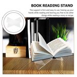 Book Stand - Acrylic Reading Display Holder for Open Quran Desk Clear Easel