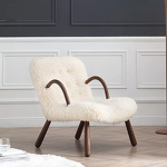 Leather Recliner Sofa - Dark Color Luxury French Living Room Swivel Chair Modern