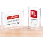 Magnetic Desk Display Stand - Low Price Acrylic Block Custom Magnetic Sign Holder