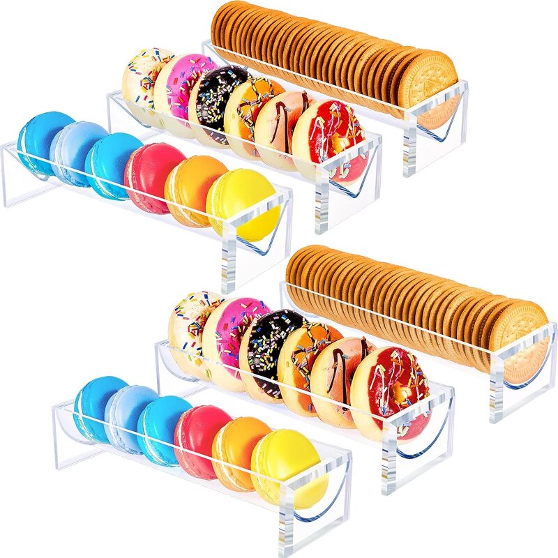 Cake Stand - Customizable Simple Acrylic 6 PCS Pop Riser Display Trays for Store Wedding