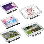 Acrylic Block - Custom Size Clear Artificial Style Plastic Material Printed