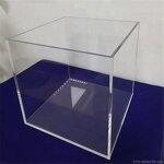 Display Stand - Customed Colored Acrylic Cube Square 5 Sided Box Perspex Tray Holder