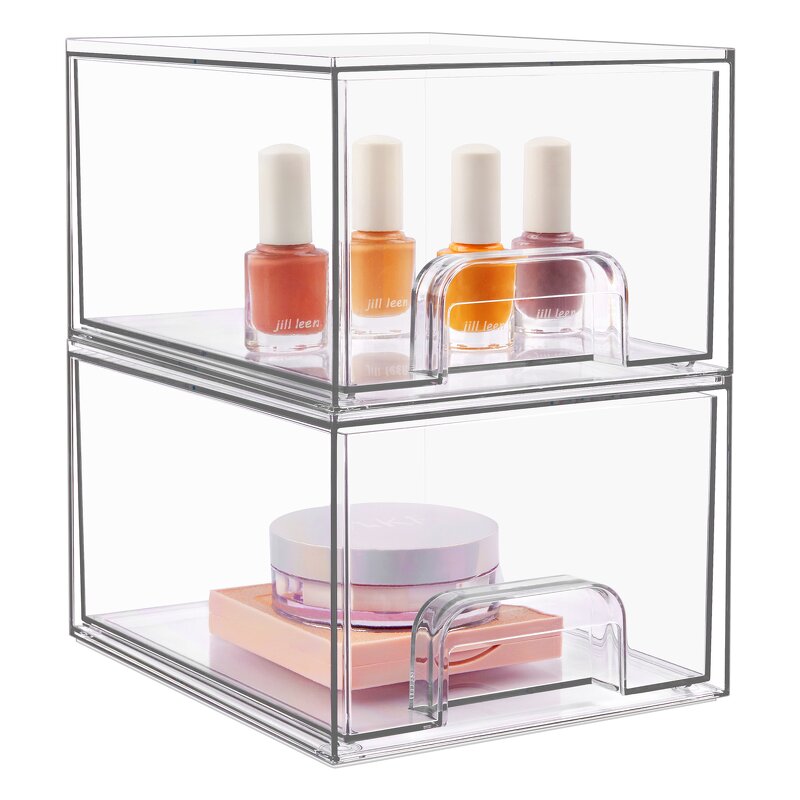 Storage Box - Hot-Selling Multi-Functional Drawer Type Pet Material Stackable Makeup Organizer