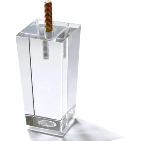 Furniture Legs - Acrylic Transparent Crystal Feet Modern for Sofa Dining Table Cabinet