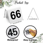 Table Numbers - 100 Pcs Acrylic 1-100 Double Side Tents for Restaurant Wedding Party