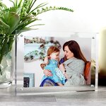 Picture Frames - Acrylic 4x6 Bulk Clear Magnetic with Gift Box Package 5PACK
