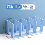 Book Organizer - Modern Acrylic Desktop Expandable Bookends for Home Office School