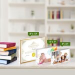 Picture Frame - 4x6 Clear Acrylic 10+10mm Thickness Magnetic Free Standing Desktop