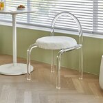 Dining Chair - Nordic Simple Acrylic Net Celebrity Household Light Luxury Backrest