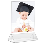 Sign Display Holder - Double Sided Clear Acrylic 4x6 5x7 8.5x11 A5 Plastic Table Menu