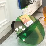 Bookshelf - Blue Acrylic Magazine Holder Minimalist Modern Home