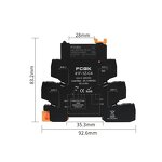 FCGK 280VAC Slim SSR Solid State Relay - DC to AC 41F-C4/C2 5-24V 2A/6A