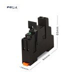 FCGK 14F-2Z-C2 8PIN Miniature Relay PCB - 10A 250VAC Low Power Sealed Flame Retardant