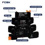 FCGK 280VAC Slim SSR Solid State Relay - DC to AC 41F-1Z-DA C2 5-24V 2A/6A