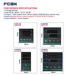 FCGK CHB702 Digital PID Temperature Controller - LED Thermostat for Oven OEM ODM