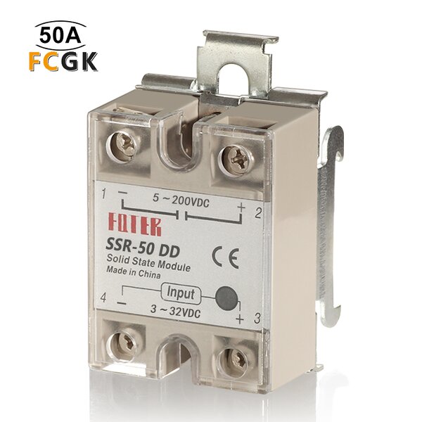 Fotek Type 50A SSR-50DD Solid State Relay - High Power Miniature 50A Sealed