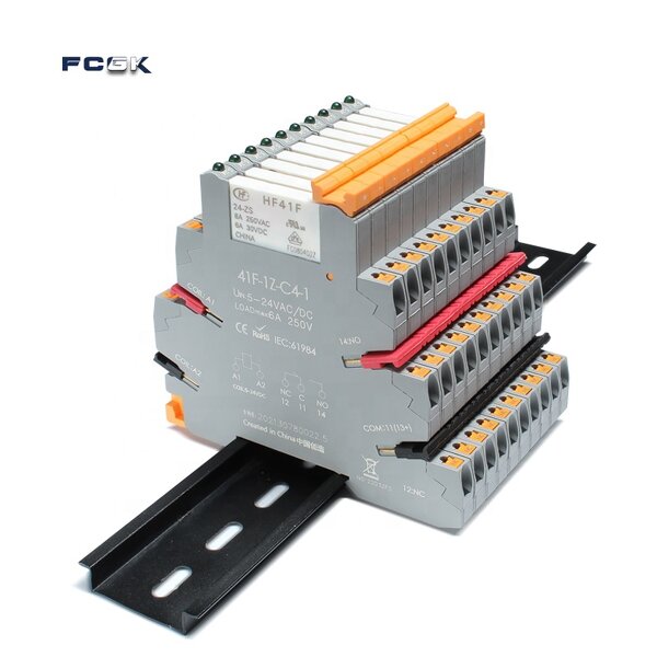 FCGK 41F-1Z-C4-1 Electromagnetic Relay Module - 6A DIN Rail Slim 6-24VDC SPDT 240V