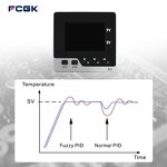 LCD Universal Input PID Temperature Controller - TC RTD Analog Input SSR Relay Output RS485
