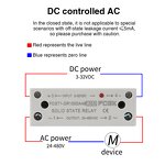 FCGK 40A AC Solid State Slim Relay SSR - 24V 220V DIN Module High Power Miniature