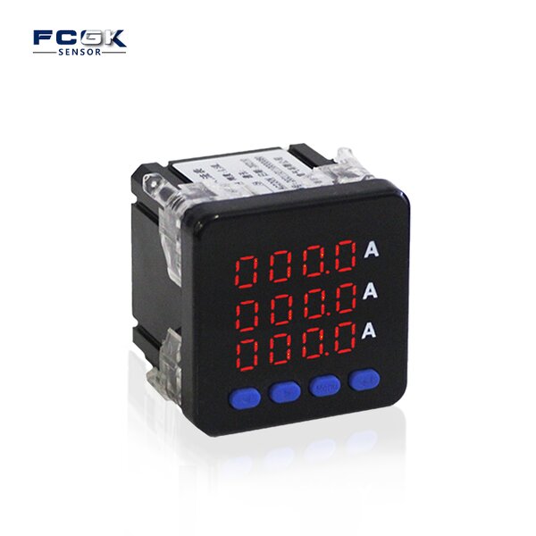FCG CKA4IAX4 Smart Digital AC Ammeter - 72*72 Panel Meter LCD Display Three-Phase