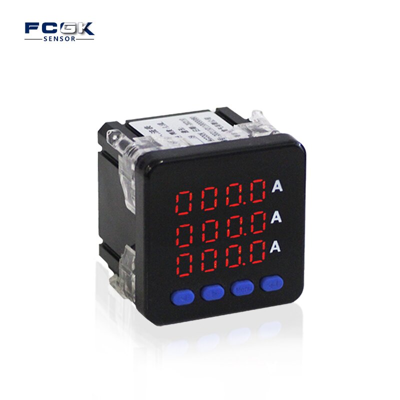 FCG CKA4IAX4 Smart Digital AC Ammeter - 72*72 Panel Meter LCD Display Three-Phase