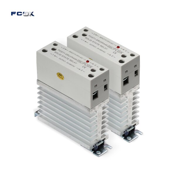 FCGK 25A DC Solid State Relay - Miniature DIN Module 24V 220V with Heatsink