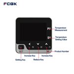LCD Universal Input PID Temperature Controller - TC RTD Analog Input SSR Relay Output RS485